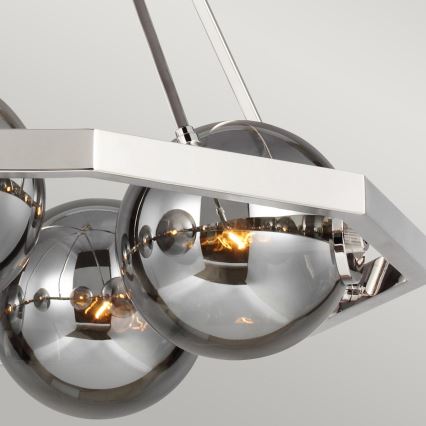 Quintiesse - HARPER varrega lühter 5xE14/60W/230V läbimõõt 77,5 cm läikiv kroom/suitsune