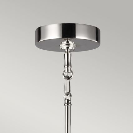 Quintiesse - Lühter varrega HARPER 7xE14/60W/230V Ø 81,3 cm läikiv kroom/suitsune