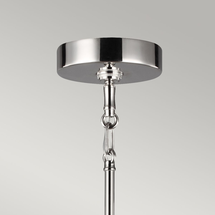 Quintiesse - Lühter varrega HARPER 7xE14/60W/230V Ø 81,3 cm läikiv kroom/suitsune