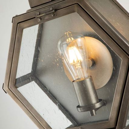 Quintiesse - Välisseinavalgusti HEATH M 1xE27/60W/230V IP44 pronksviimistlus