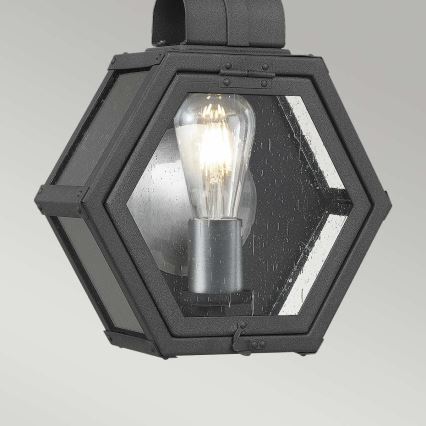 Quintiesse - Välisseinale paigaldatav seinavalgusti HEATH S 1xE27/60W/230V IP44 must