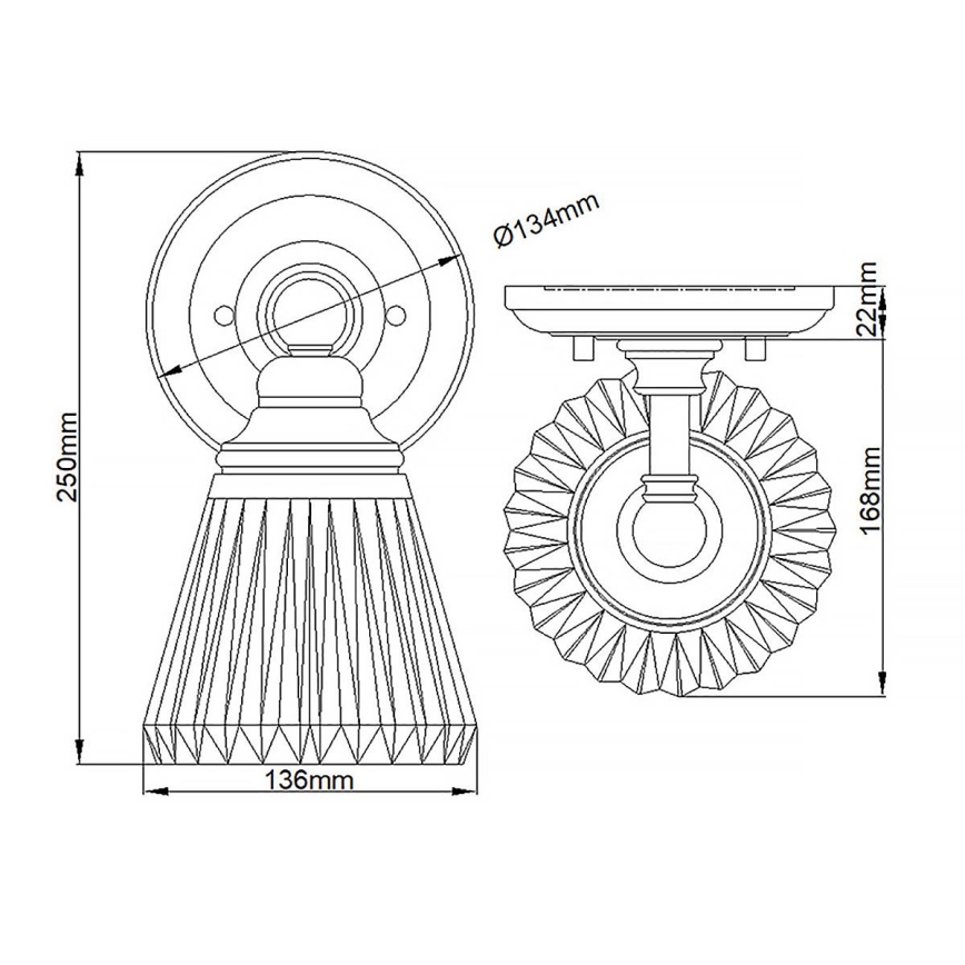 Quintiesse - LED-vannitoa seinavalgusti KEYNES 1xG9/3W/230V IP44 läikiv kroom