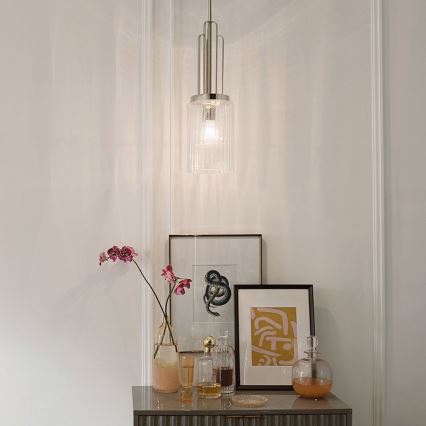 Quintiesse - Ripplamp varrega KIMROSE 1xE27/60W/230V, läbimõõt 17,8 cm, läikiv kroom