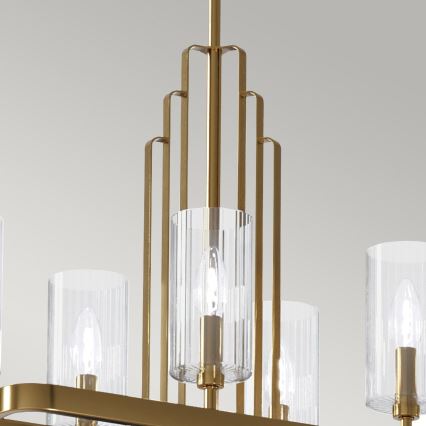 Quintiesse - vardaga lühter KIMROSE 10xE14/40W/230V kuldne