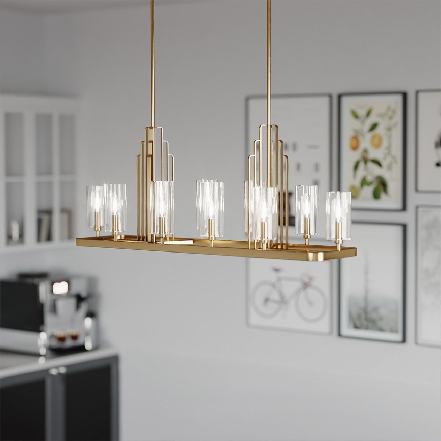 Quintiesse - vardaga lühter KIMROSE 10xE14/40W/230V kuldne