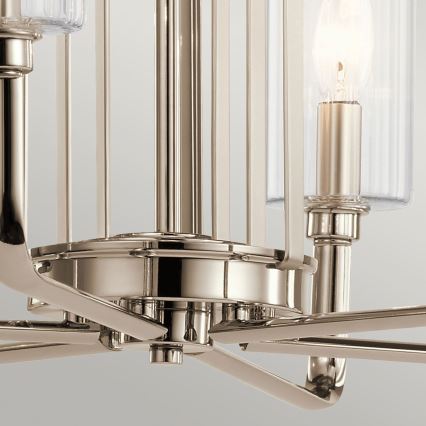 Quintiesse - Lühter varrega KIMROSE 6xE14/40W/230V läbimõõt 68,6 cm läikiv kroom