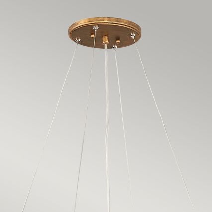 Quintiesse - LAGUNA lühter kaabliga 8xE14/40W/230V läbimõõt 106,7 cm kuldne