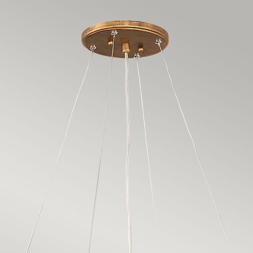 Quintiesse - LAGUNA lühter kaabliga 8xE14/40W/230V läbimõõt 106,7 cm kuldne