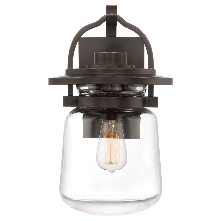Quintiesse - Välisseinavalgusti LASALLE M 1xE27/60W/230V IP44 pronksivärvi