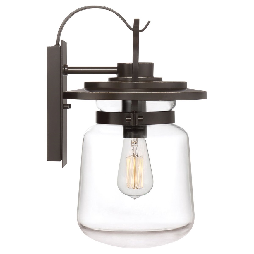Quintiesse - Välisseinavalgusti LASALLE M 1xE27/60W/230V IP44 pronksivärvi