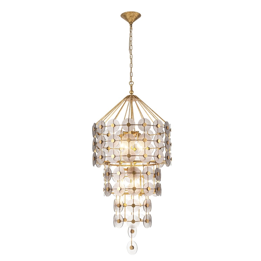 Quintiesse - ketiga kroonlühter MERIDIAN 9xE14/40W/230V läbimõõt 57,2 cm kuldne