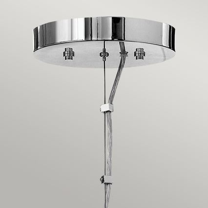 Quintiesse - LED rippvalgusti kaablil MONDO 3xG9/3W/230V läbimõõt 45,7 cm läikiv kroom
