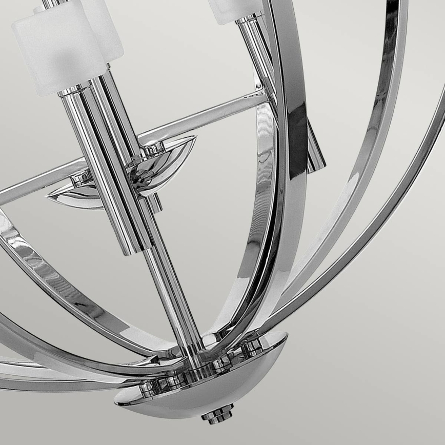 Quintiesse - MONDO LED-rippvalgusti kaabliga 8xG9/3W/230V Ø 71,3 cm läikiv kroom