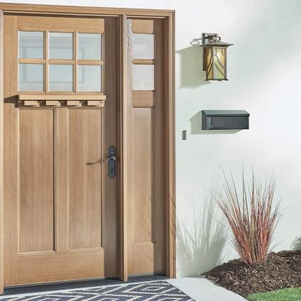 Quintiesse - Välisseinavalgusti MORRIS L 1xE27/60W/230V IP44 pronksvärv