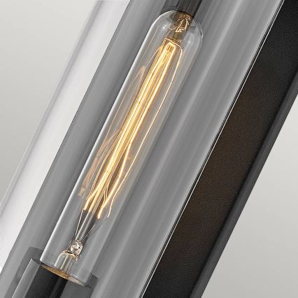 Quintiesse - Välisseinale kinnitatav seinavalgusti PEARSON M 1xE27/60W/230V IP44 must