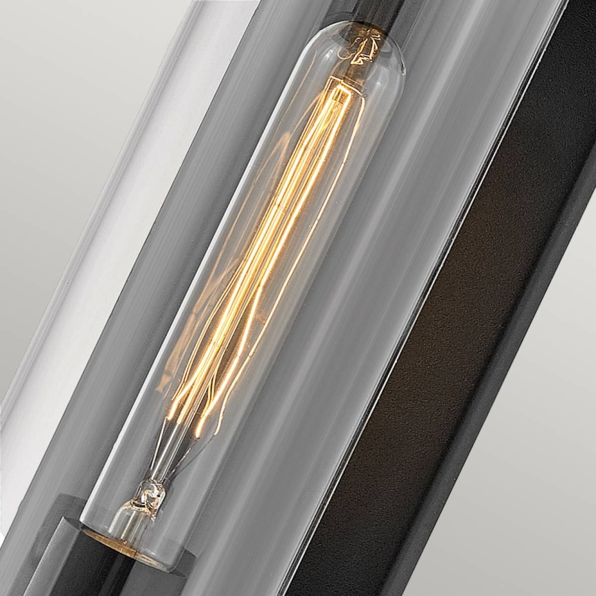 Quintiesse - Välisseinale kinnitatav seinavalgusti PEARSON M 1xE27/60W/230V IP44 must