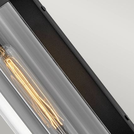 Quintiesse - Välisseinale kinnitatav seinavalgusti PEARSON M 1xE27/60W/230V IP44 must
