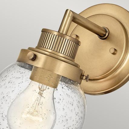 Quintiesse - vannitoa seinavalgusti POPPY 1xE27/60W/230V IP44, kuldse viimistlusega