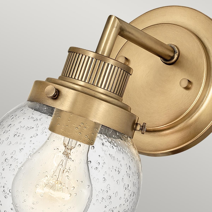 Quintiesse - vannitoa seinavalgusti POPPY 1xE27/60W/230V IP44, kuldse viimistlusega