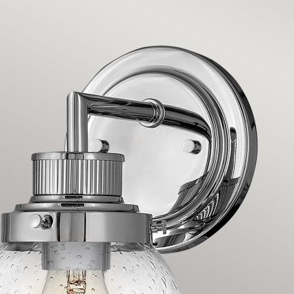 Quintiesse - Vannitoa seinavalgusti POPPY 1xE27/60W/230V IP44 läikiv kroom