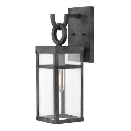 Quintiesse - Väline seinavalgusti PORTER M 1xE27/60W/230V IP44 must