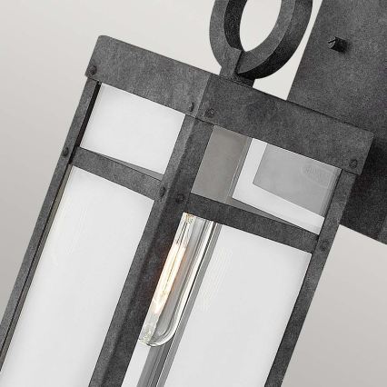 Quintiesse - Väline seinavalgusti PORTER M 1xE27/60W/230V IP44 must