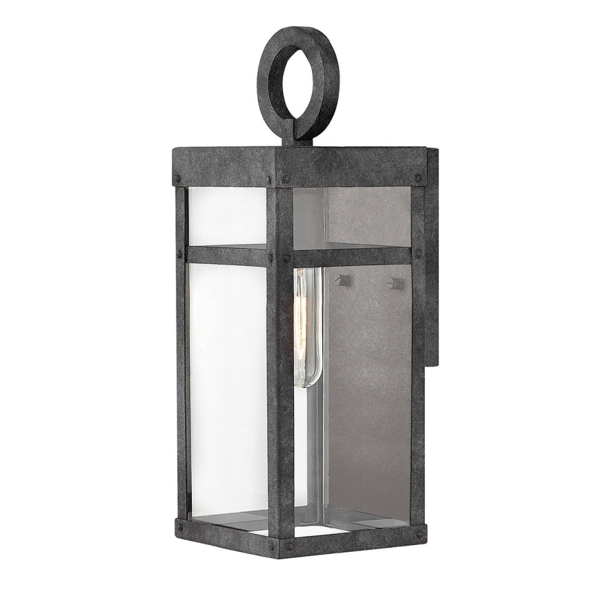 Quintiesse - Väline seinavalgusti PORTER S 1xE27/60W/230V IP44 must