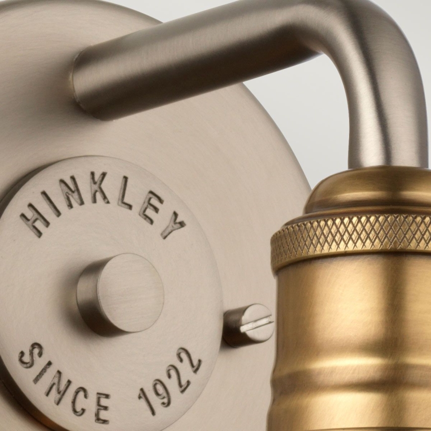 Quintiesse - Vannitoa seinavalgusti RIGBY 1xE27/40W/230V IP44, pronksviimistlusega