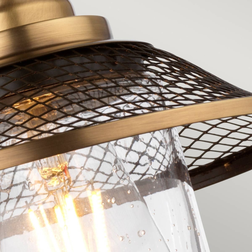 Quintiesse - Vannitoa seinavalgusti RIGBY 1xE27/40W/230V IP44, pronksviimistlusega