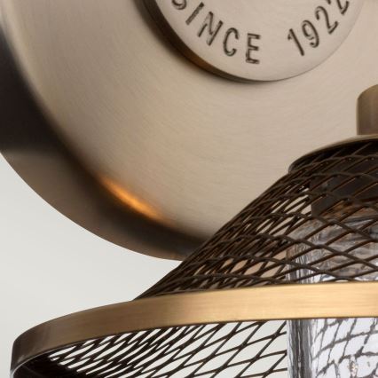 Quintiesse - Vannitoa seinavalgusti RIGBY 1xE27/40W/230V IP44, pronksviimistlusega