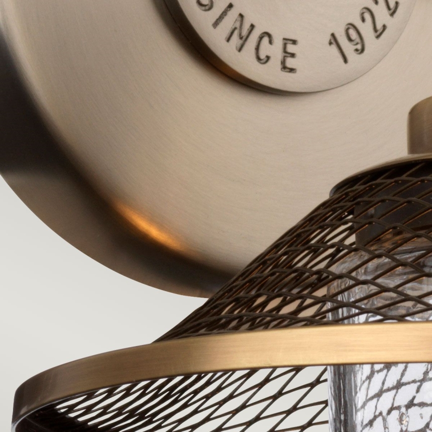 Quintiesse - Vannitoa seinavalgusti RIGBY 1xE27/40W/230V IP44, pronksviimistlusega