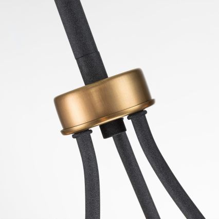 Quintiesse - Varrega rippvalgusti SILAS 3xE27/60W/230V läbimõõt 42,2 cm must/kuldne
