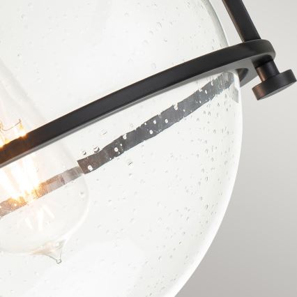 Quintiesse - laelamp SOMERSET 1xE27/60W/230V läbimõõt 28,2 cm must