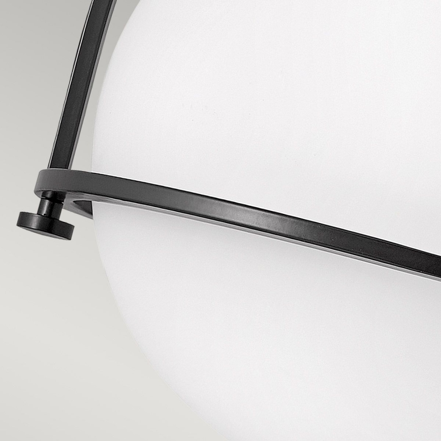 Quintiesse - laelamp SOMERSET 1xE27/60W/230V, läbimõõt 28,2 cm, must