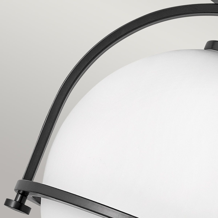 Quintiesse - laelamp SOMERSET 1xE27/60W/230V, läbimõõt 28,2 cm, must