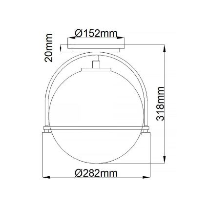 Quintiesse - laelamp SOMERSET 1xE27/60W/230V Ø 28,2 cm mattkroom