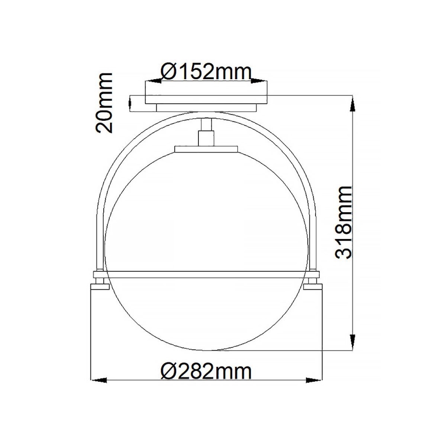 Quintiesse - laelamp SOMERSET 1xE27/60W/230V Ø 28,2 cm mattkroom