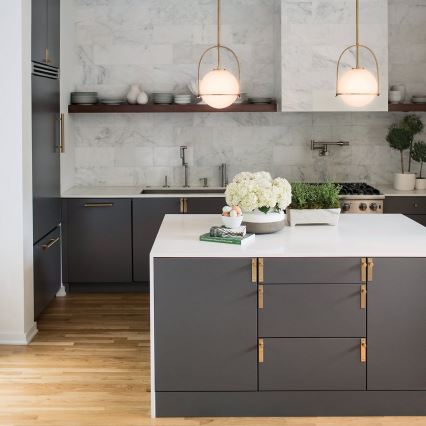 Quintiesse - Varrega ripplühter SOMERSET 1xE27/60W/230V läbimõõt 28,9 cm pronks