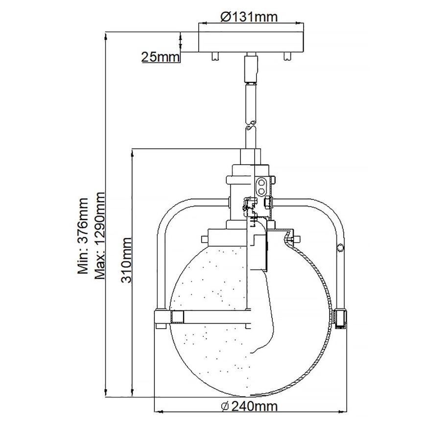 Quintiesse - Välisvalgusti varrega TRIOCENT 1xE27/40W/230V IP44 läikiv kroom