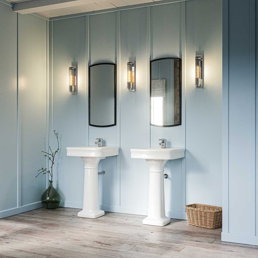 Quintiesse - Vannitoa seinavalgusti WELLINGTON 1xE27/60W/230V IP44 läikiv kroom