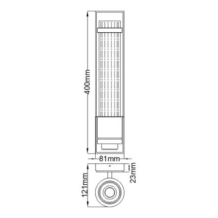 Quintiesse - Vannitoa seinavalgusti WELLINGTON 1xE27/60W/230V IP44 läikiv kroom