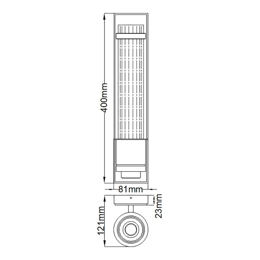 Quintiesse - Vannitoa seinavalgusti WELLINGTON 1xE27/60W/230V IP44 läikiv kroom