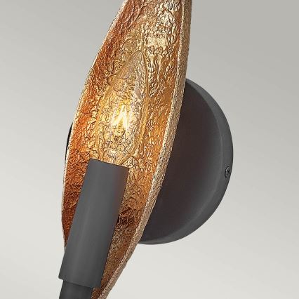 Quintiesse - Seinavalgusti WILLOW 1xE14/40W/230V kuldne/must