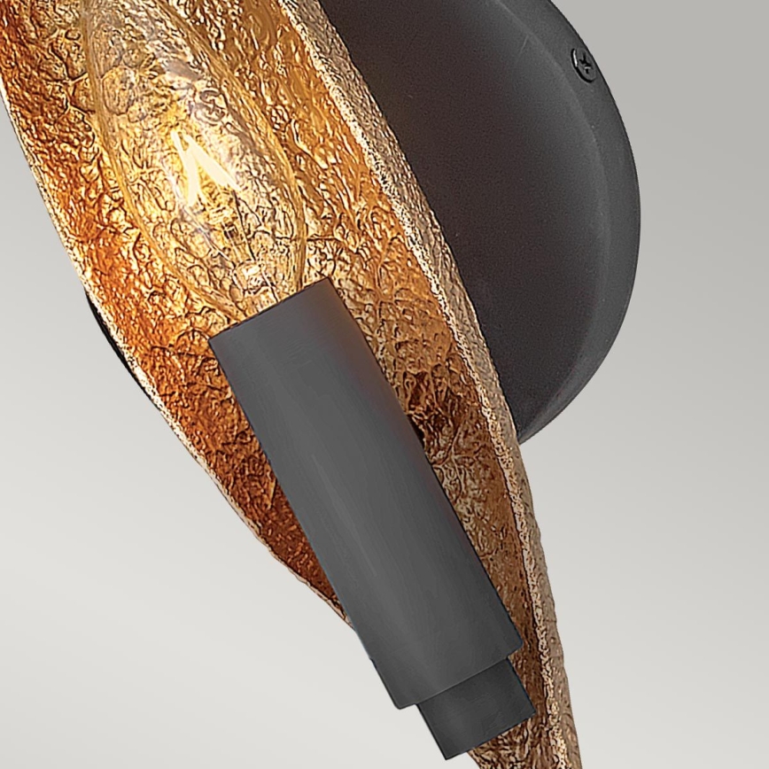 Quintiesse - Seinavalgusti WILLOW 1xE14/40W/230V kuldne/must