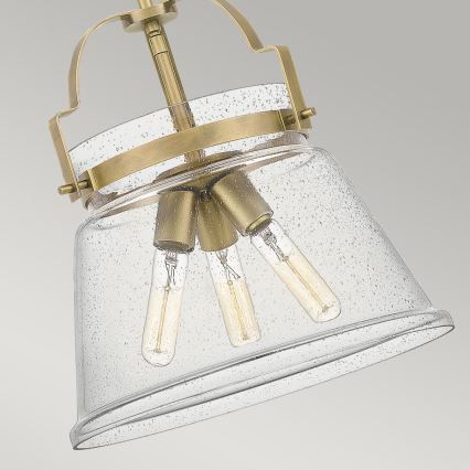 Quintiesse - Lühter varrega WIMBERLEY 3xE27/60W/230V läbimõõt 35,6 cm kuldne