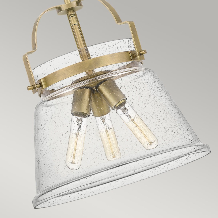 Quintiesse - Lühter varrega WIMBERLEY 3xE27/60W/230V läbimõõt 35,6 cm kuldne
