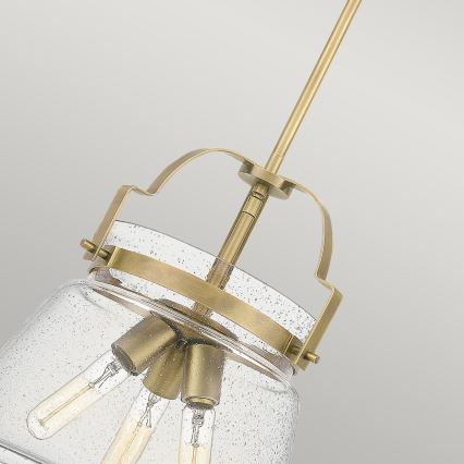 Quintiesse - Lühter varrega WIMBERLEY 3xE27/60W/230V läbimõõt 35,6 cm kuldne