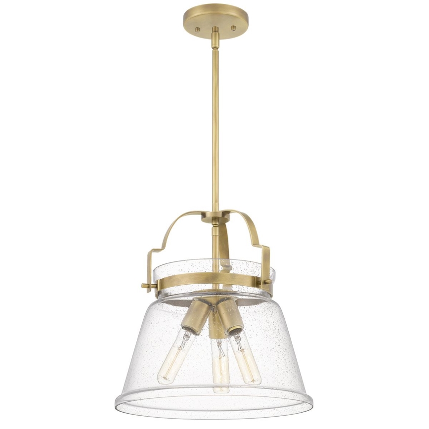 Quintiesse - Lühter varrega WIMBERLEY 3xE27/60W/230V läbimõõt 35,6 cm kuldne