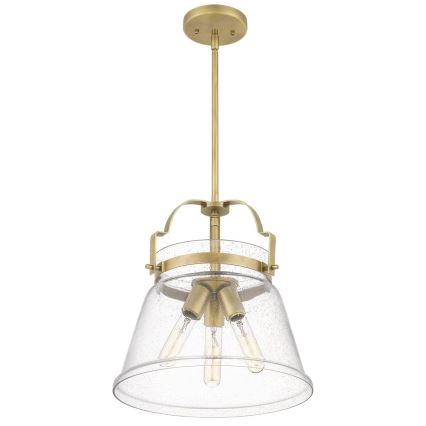 Quintiesse - Lühter varrega WIMBERLEY 3xE27/60W/230V läbimõõt 35,6 cm kuldne