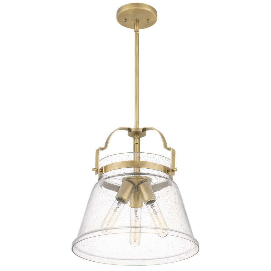 Quintiesse - Lühter varrega WIMBERLEY 3xE27/60W/230V läbimõõt 35,6 cm kuldne